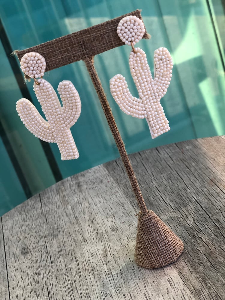 Image of Gabriella cactus earrings 