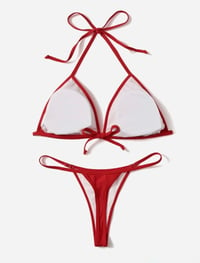 Image 2 of DALLAS Y2K BIKINI (RED)