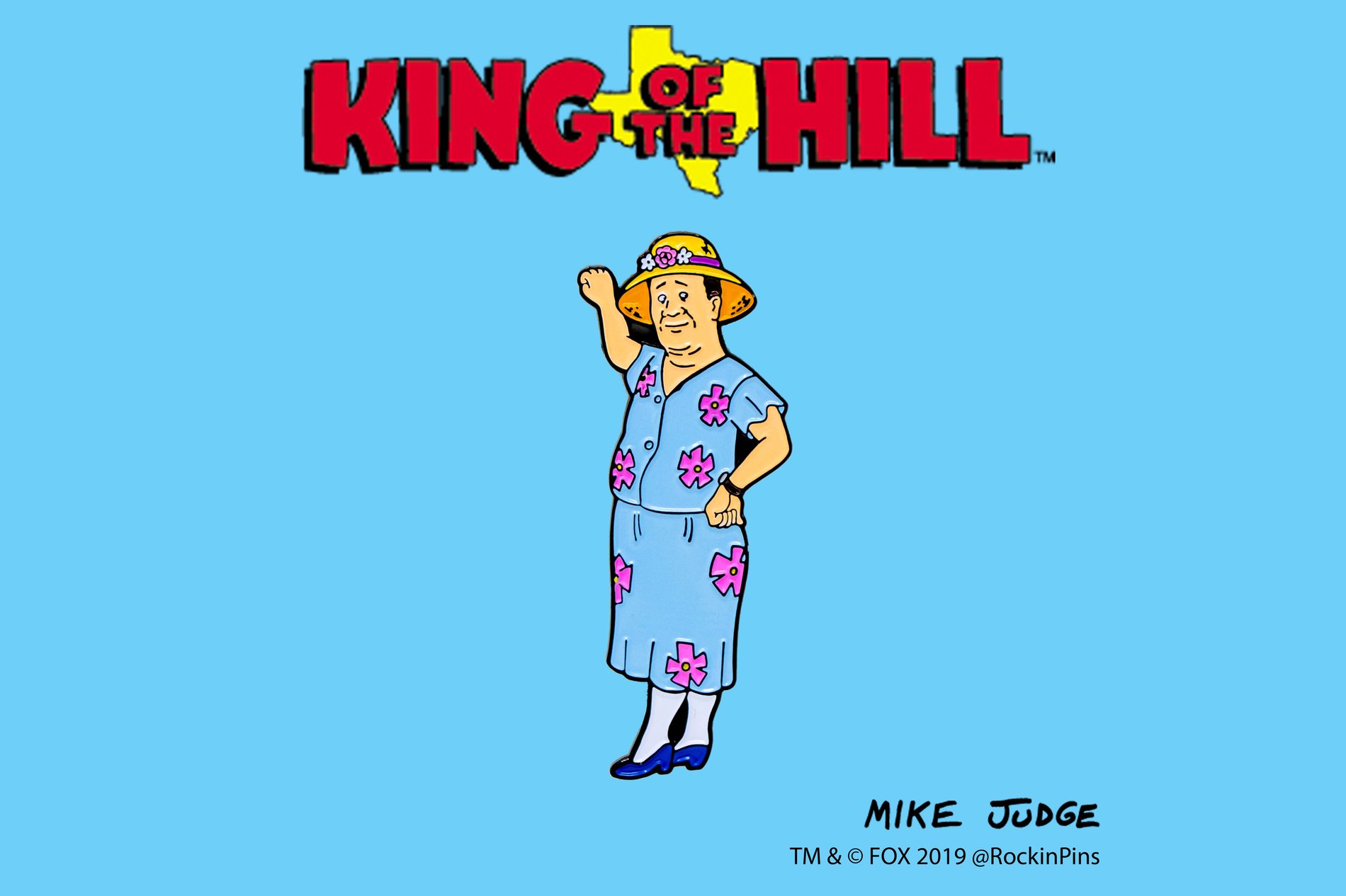 King of the Hill Bill as Lenore Enamel Pin Rockin Pins