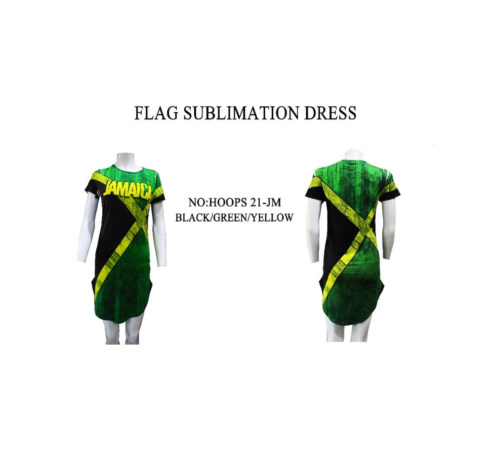 Jamaican Flag Sublimation Dress