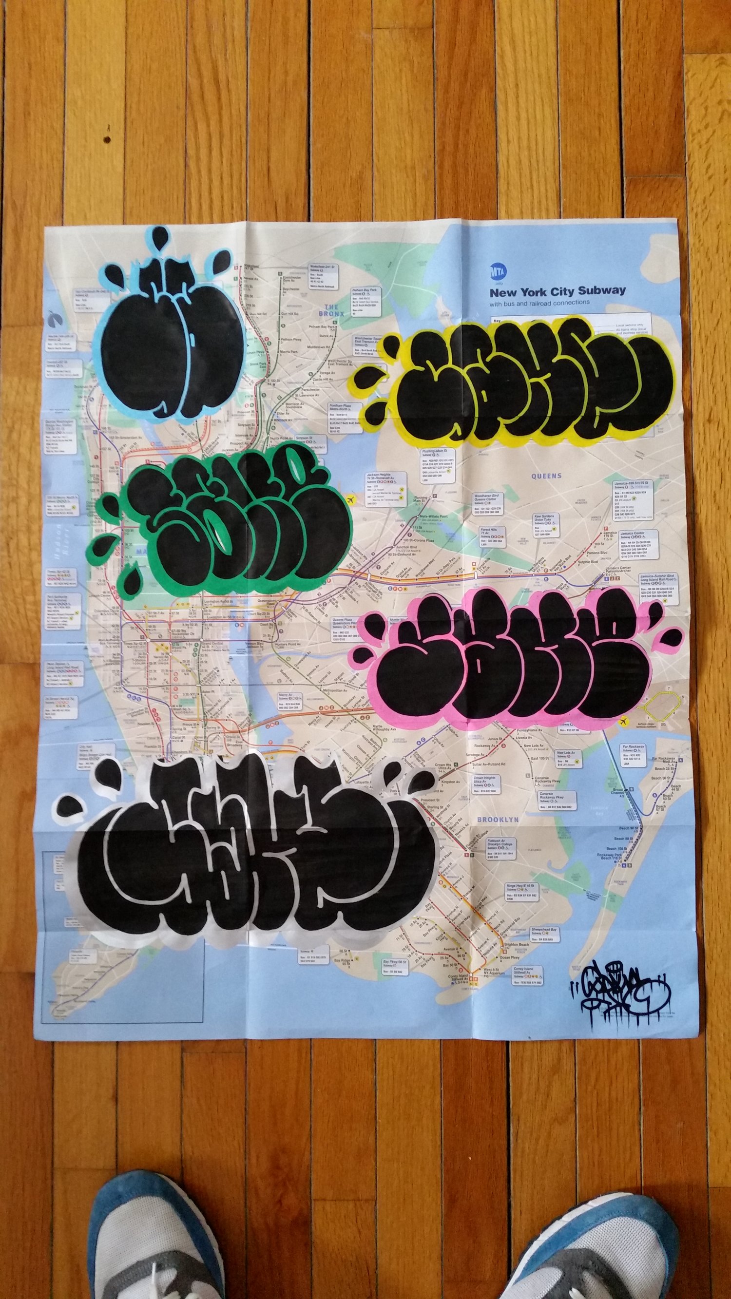 On the map