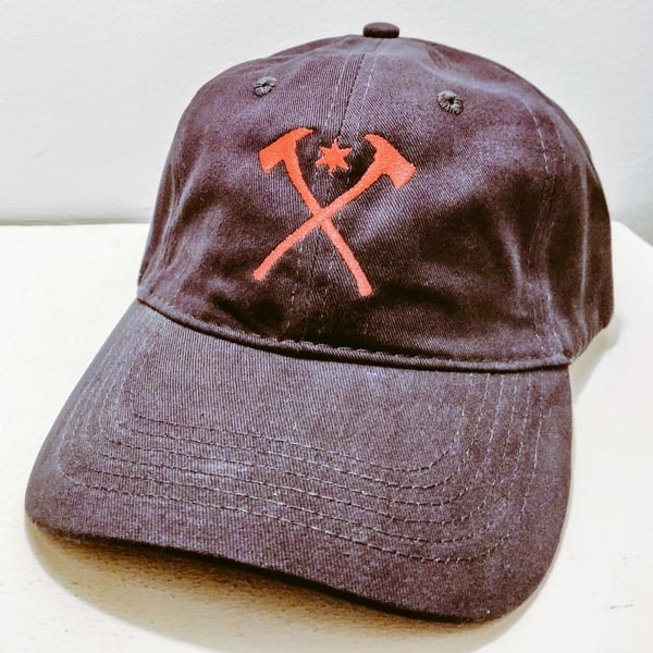 Image of Marshland Casuals Axes Hat (Navy/Red)