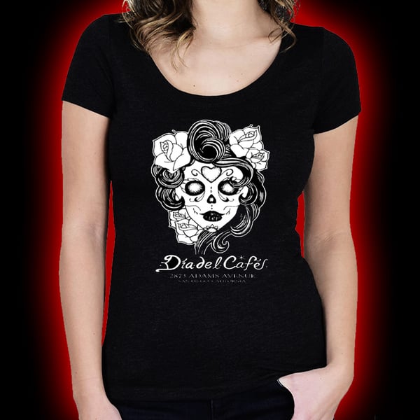 Image of Dia Del Cafe - Day of the Dead #2 (Ladies) shirt