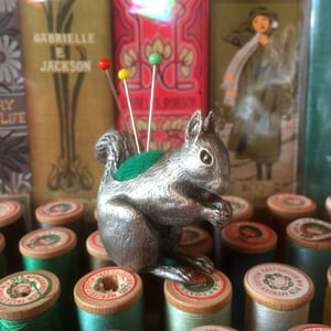 Image of Squirrel & Hedgehog pincushions