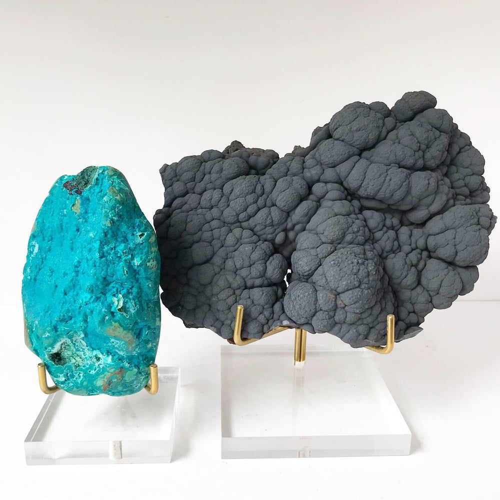 Image of Chrysocolla no.04 Scarab Collection Lucite Pairing