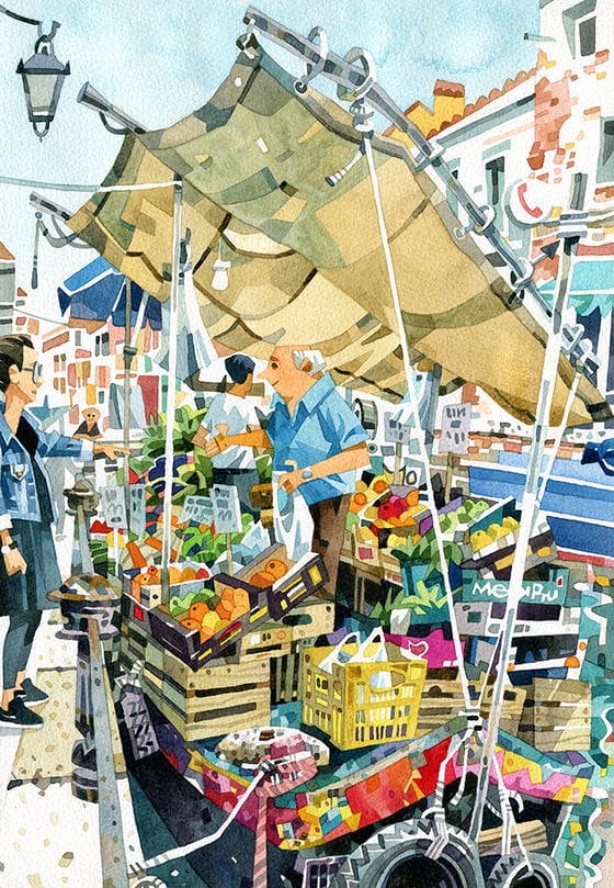 Image of Venice Watercolour Print