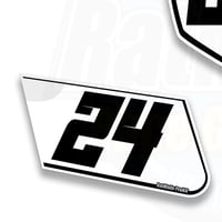 Image 2 of Race Number Boards to fit Aprilia RSV4 (all)