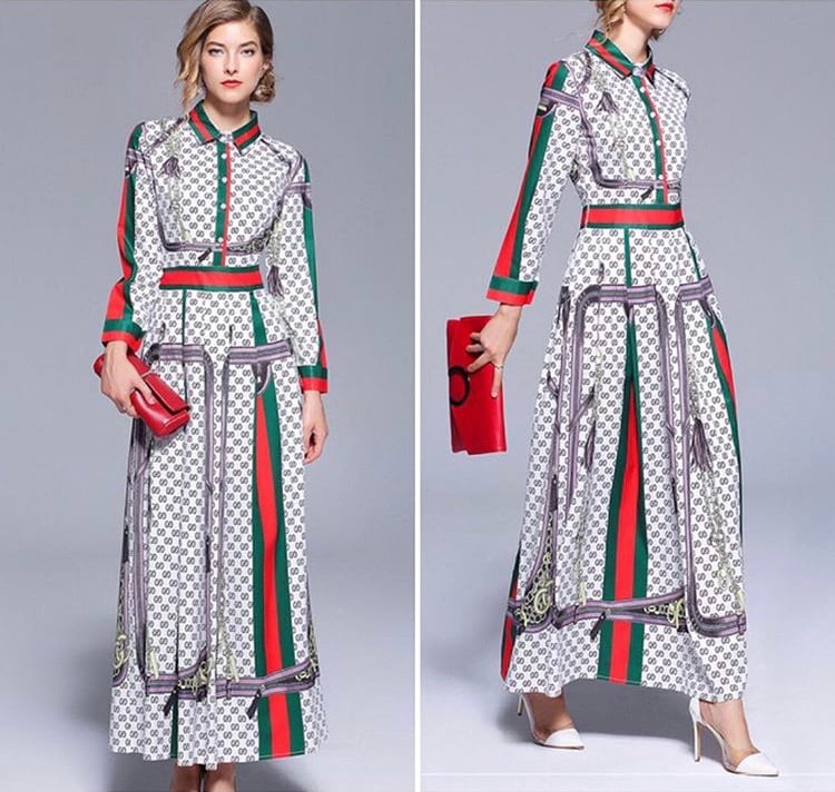Gucci Inspired Me Maxi Dress / Azani Couture