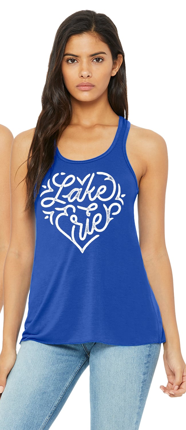 Image of Lake Erie Love Blue Tank