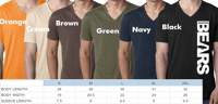 Houston Bears Standard Club V-Neck - Vertical Houston Bears 