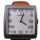 Image of NEW RARE VINTAGE MEN'S CORUM BUCKINGHAM MECHANICAL WATCH, 17 JEWEL, BROWN ALLIGATOR BAND