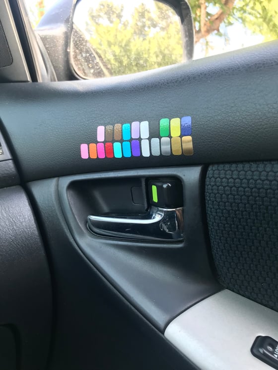 Image of 03-08 Corolla/Matrix Door Lock Stickers (Exclusive)