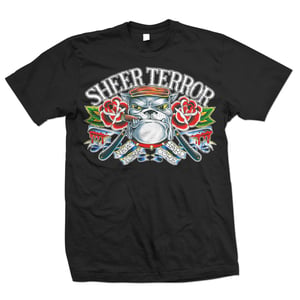 Image of SHEER TERROR "Classic Bulldog Traditional Flash" T-Shirt
