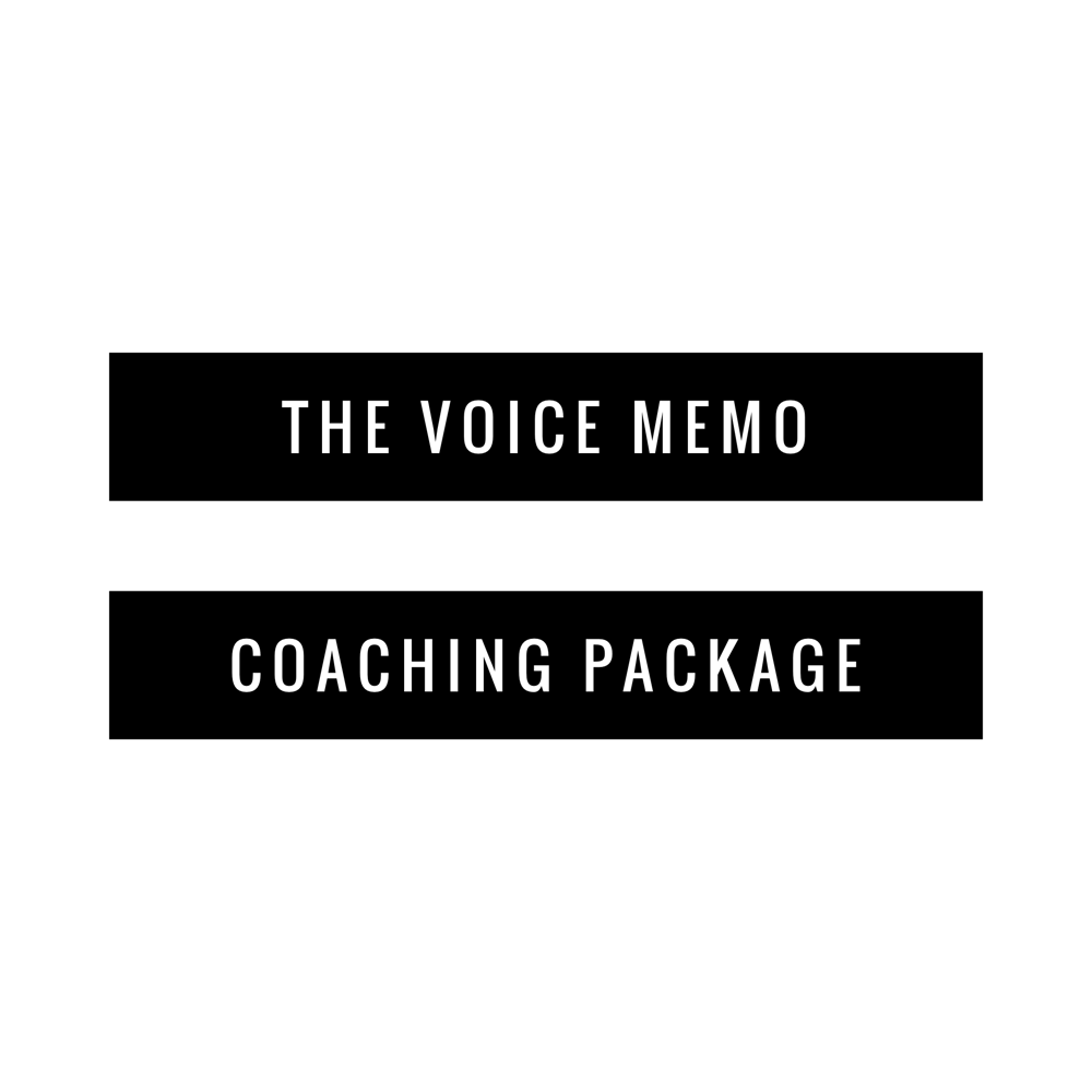 Image of The Voice Memo Coaching Package