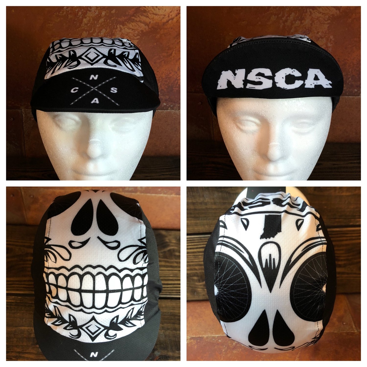 Image of NSCA Sugar Skull cycling cap