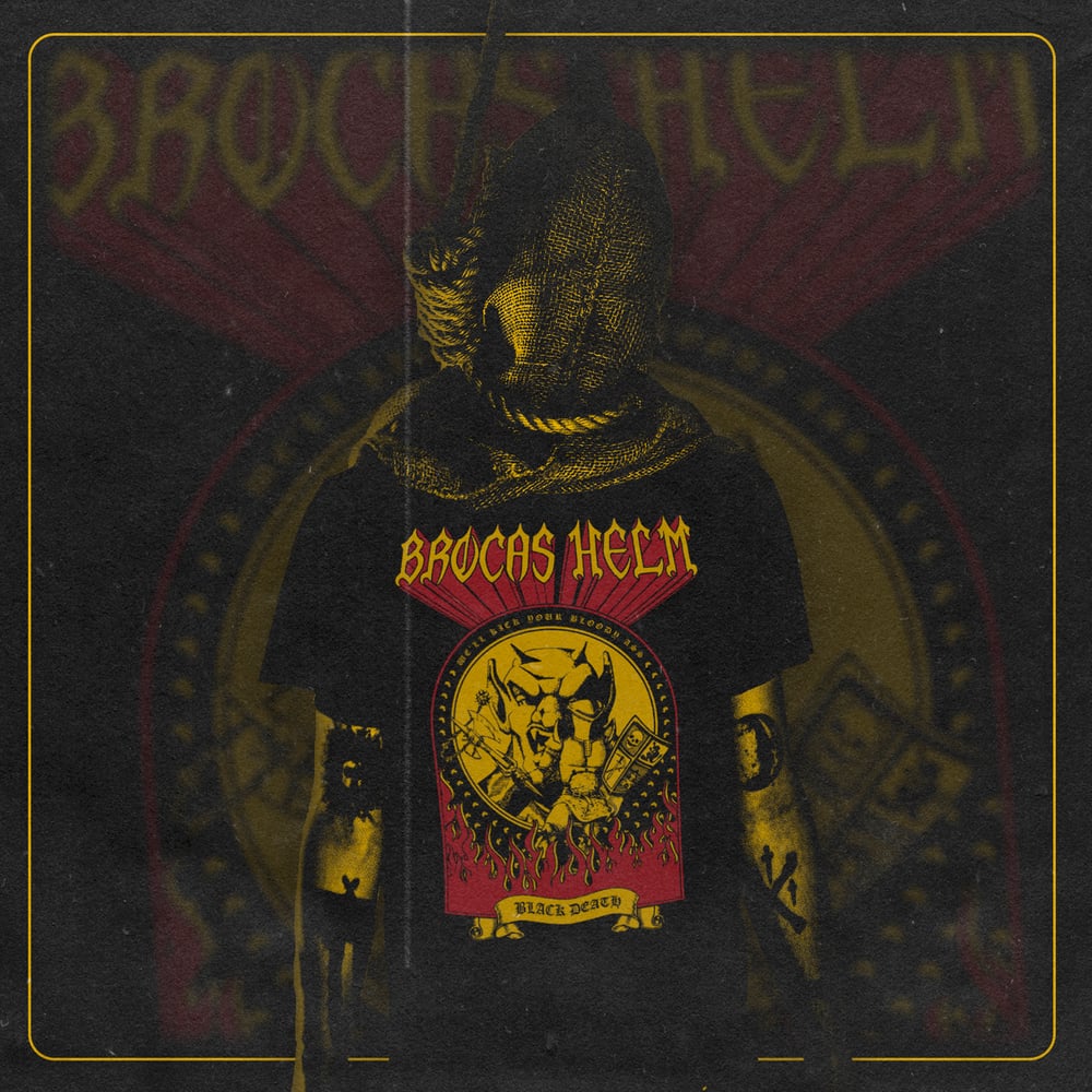 Image of Brocas Helm - Black Death (plain black)