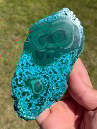 Image 3 of Malachite & Chrysocolla Polished Slab #2305