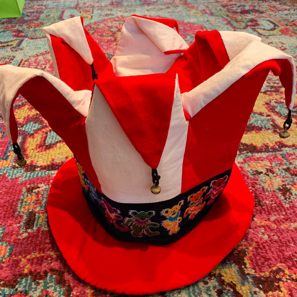 Image of ðŸ‘‰ðŸ‘‰ðŸ”¥For Sale!!!ðŸ”¥Custom Adjustable Vintage Jester Dancing Bear Embroidered Hat!!