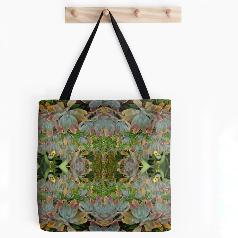 Image of #succulovers Tote Bag Green Garden