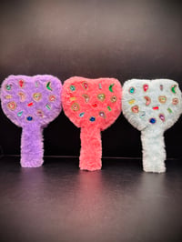 Image 1 of Fuzzy Handheld Mirrors