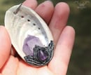 Image 2 of Amethyst Abalone Shell Necklace