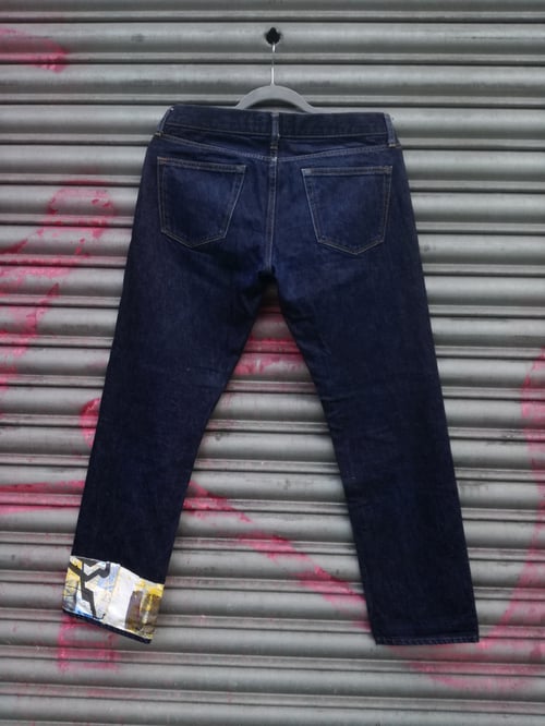 Image of 'What's it all worth?' custom Jeans