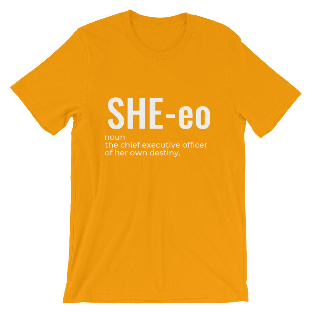 Image of The SHE-eo Tee (Golden Yellow)