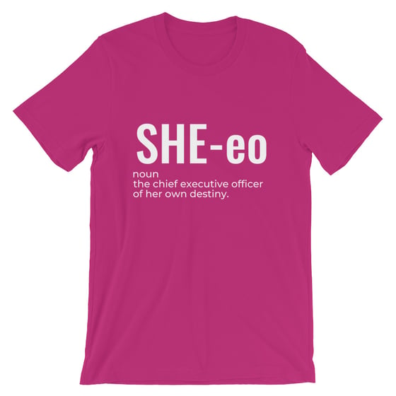 Image of The SHE-eo Tee (Berry Pink)