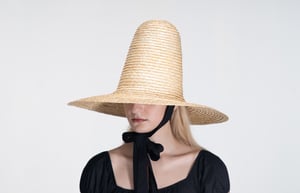Image of S.o.S - Straw Brim Hat - 009