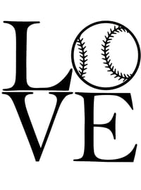 Image 1 of Love Sports Decals