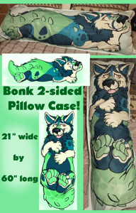 Image of Bonk Body Pillow Case (4 left!)