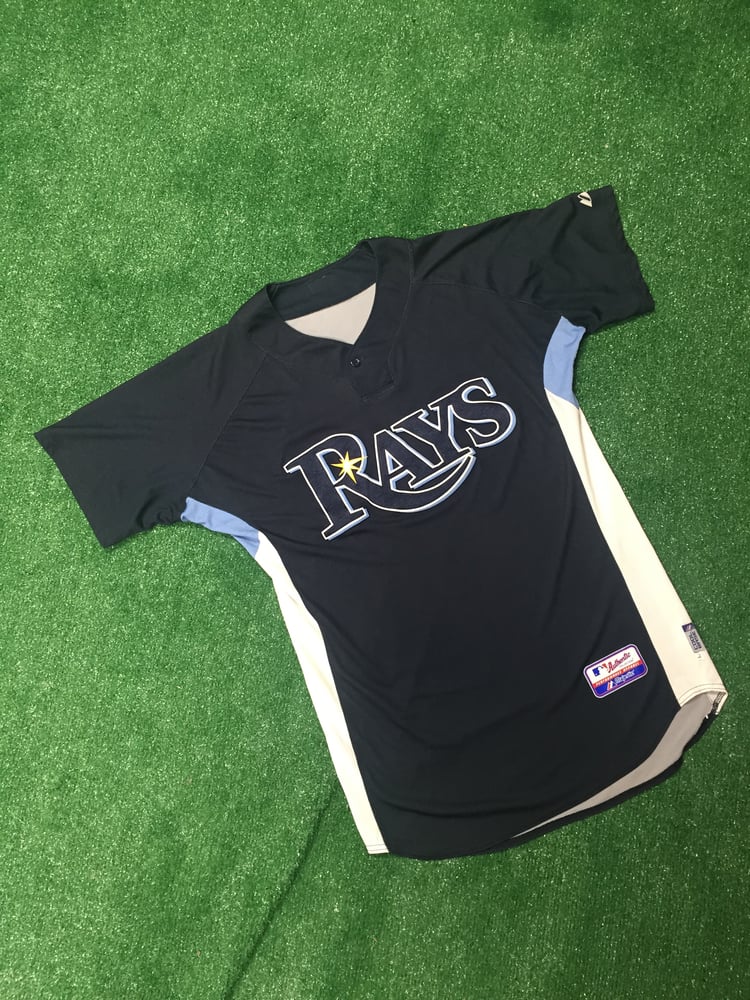 Matt Garza Tampa Bay Devil Rays Batting Practice Jersey (Size Large)