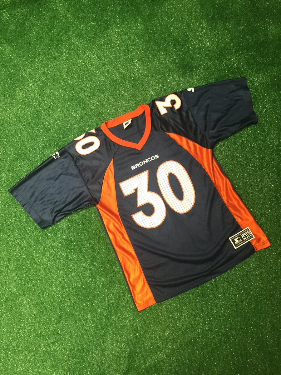 TERRELL DAVIS DENVER BRONCOS VINTAGE 1990'S STARTER JERSEY ADULT 46