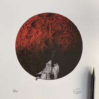 Image 1 of Wolf Blood Moon