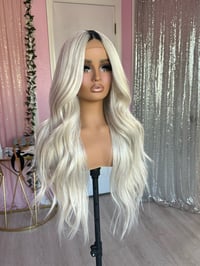 Image 6 of Icy blonde black roots (ready to ship)