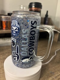 Image 4 of Dallas Cowboys glass mug 