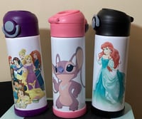 Image 3 of Custom 12 oz kids Stainless Steel Sippy Straw Tumbler 