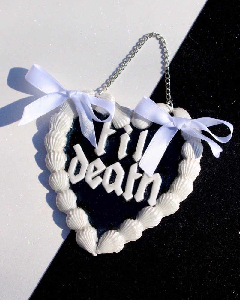 Image of Black and White VDay Wall Hanging