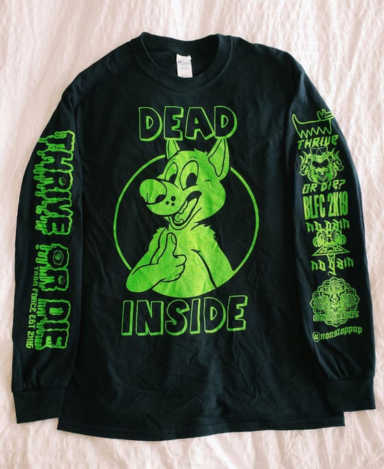 Image of D&D x NONSTOPPUP LIMITED EDITION "DEAD INSIDE" LONG SLEEVE (BLFC 2K19)