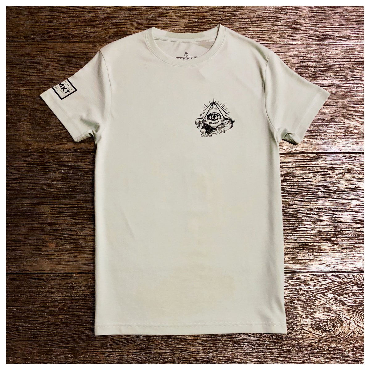 Image of SUPIMA® COTTON CREWNECK SHORT SLEEVE T-SHIRT “SEA OF GREEN”