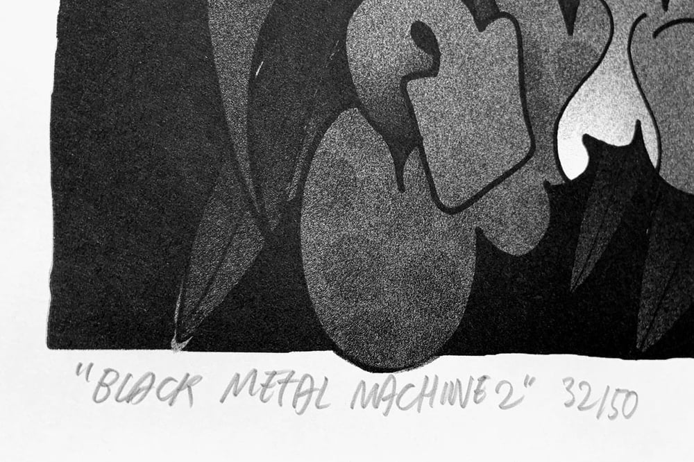Image of "Black Metal Machine 2" print