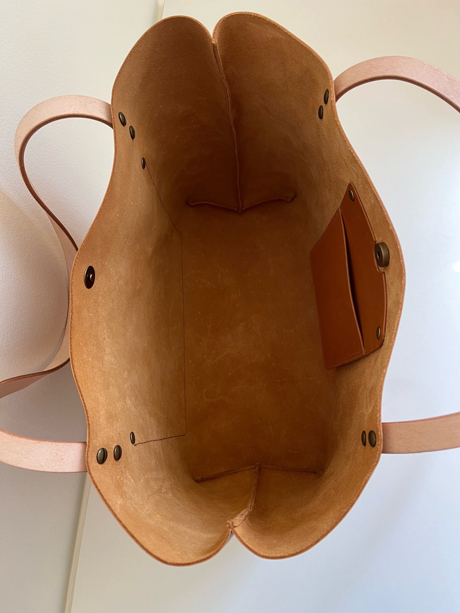 Image of Tan Italian Vachetta Carry-all Tote