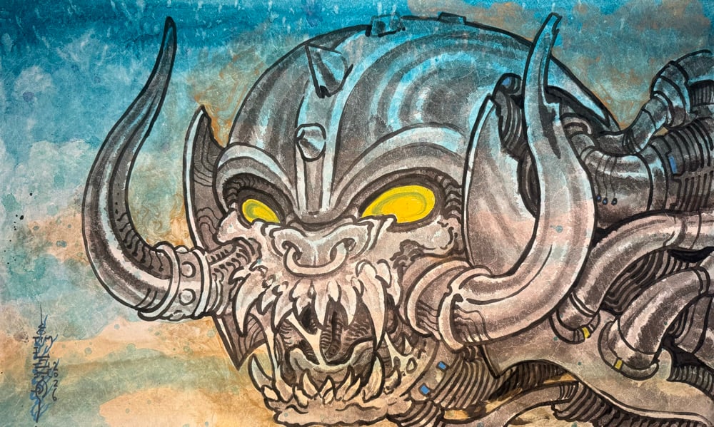 Image of Tim Lehi “Snaggletooth 3” Original Art