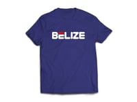 BELIZE T-SHIRT - NAVY BLUE/WHITE (RED) LOGO