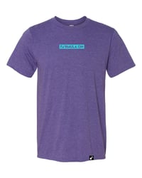 Formula On Embroidered Tee - Blue on Purple