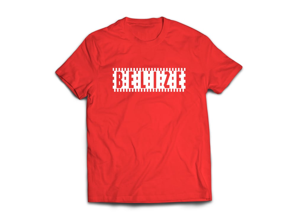 Image of BELIZE T-SHIRT - RED/WHITE CHECKERED
