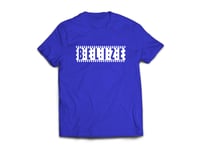 BELIZE - T-SHIRT - ROYAL BLUE/WHITE CHECKERED