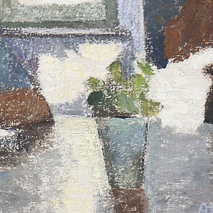 Image of Mid-century, Swedish Portrait, 'A Quiet Moment.'