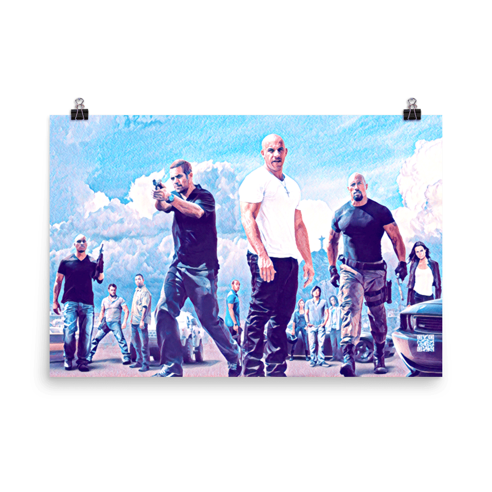 Image of LARGE FAST AND FURIOUS POSTER