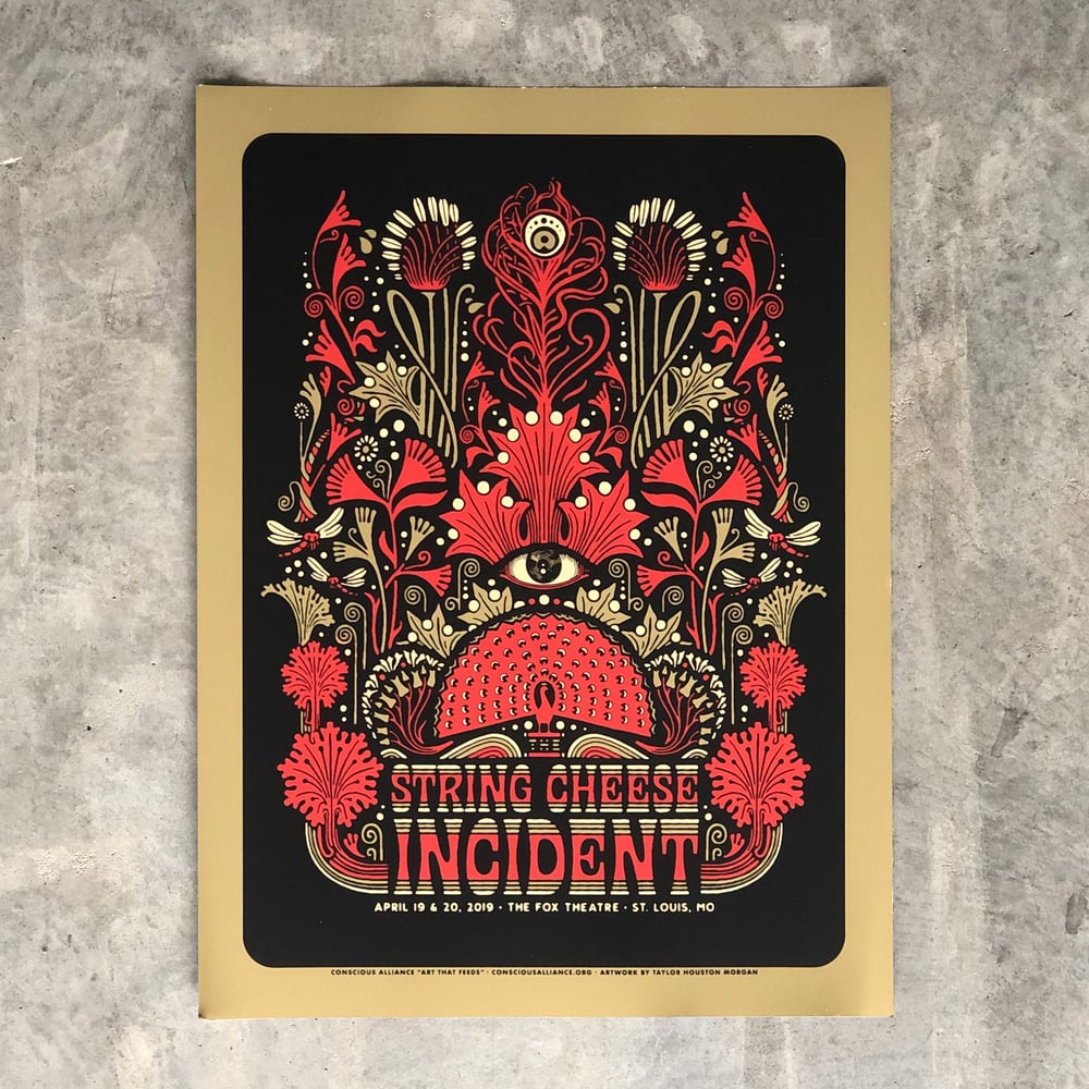 Image of String Cheese Incident St. Louis 2019 Print (Gold Foil)